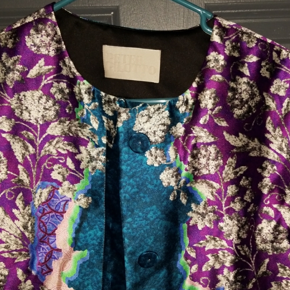 Peter pilotto 100% silk coat